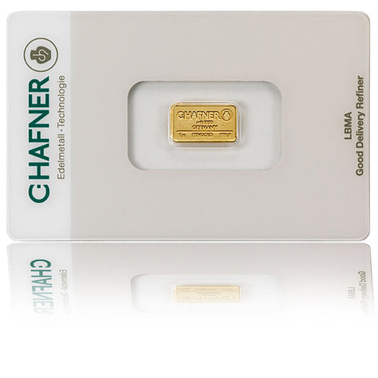 1g Goldbarren C.Hafner
